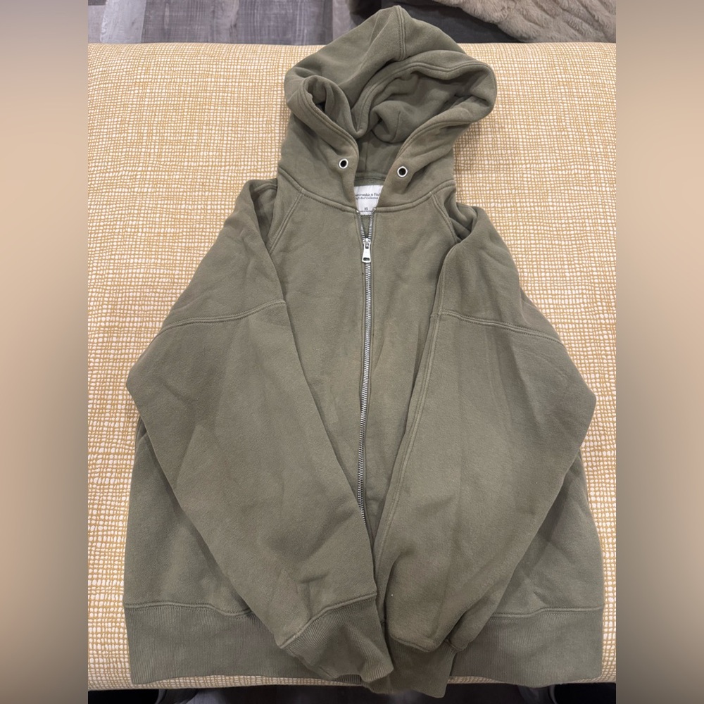 Abercrombie and fitch soft collection zip up hoodie